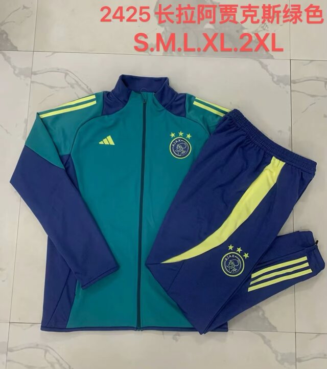 AAA Quality Ajax 24/25 Tracksuit - Green/Dark Blue